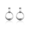 Simple Circle Earrings Silver Plated Special Earrings