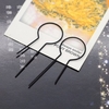 Simple Creative Art Copper Circle Opening Tassel Earrings for Women