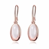 Simple Luxury Earrings with Alloy Oval Pearl Earrings for Women