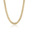Simple Men Necklace 7mm O Shape Gold Simple Men Necklace Chain