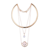 Simple Necklace Alloy Tassel Zircon Collar Necklace for Women