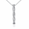 Simple Plant Necklace Alloy Rose Gold Silver Bamboo Necklace for Women Gift