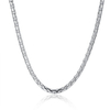 Simple Unisex Necklace Snake Silver Plated Necklace