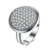 Simple Wedding Ring Luxury Big Circle Full Zircon Women Ring