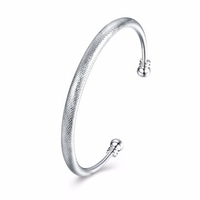 Simple Women Bracelet Silver Plated Serpentine Pattern Bracelet