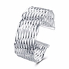 Simple Women Bracelet Silver Plated Weaving Bracelet