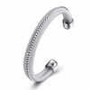 Simple Women Bracelet Silver Serpentine Pattern Bracelet