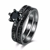 Simple Women Ring Glass Crystal Rhinestone Luxury Ring