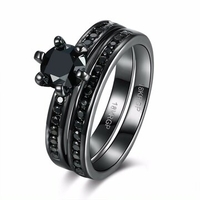 Simple Women Ring Glass Crystal Rhinestone Luxury Ring