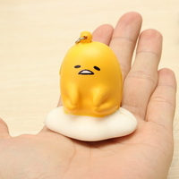 Simulation Egg Yolk Resin Crafts Ornaments With String For Cell Phone Decoration