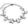 Sister Brother House Family Engraved Pendant Bracelet