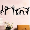 Six Dance Girls Gymnastics Wall Sticker Mural Sticker For Home Decoration Wall Papers