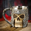 Skull Bones Fiendish 3D Tankard Mug Drinking Cup Coffee Beer Pirate Gothic Cup