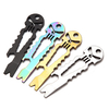 Skull Shape Multifunction Keychain Stainless Steel Tactical EDC Pocket Multi-tool Screwdriver Crowbar