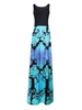 Sleeveless Floral Patchwork Women Bohemian Maxi Dress