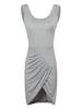 Sleeveless Irregular Split Cross Bandage Backless Sexy Dress