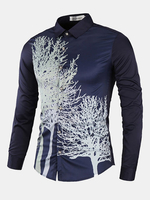Slim Fit Casual Printing Designer Dress Shirt