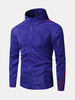 Slim Fit Thin Patchwork Hoodied Patchwork Sun Proof Jacket for Men