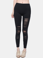Slim Sexy Punk Style Long Ripped Leggings