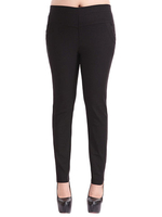 Slim Women High Waist Solid Elastic Pocket Pencil Pants