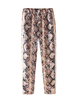 Snake Print Women Elastic Waist Casual Pant