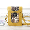 Snakeskin Grain Joint Vintage PU Leather 6inch Shoulder Phone Bags Shopping Bags