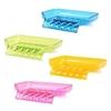 Soap Storage Box Dish Case Makeup Organizer Water Drain Sponge Holder For Kitchen Double Sucker
