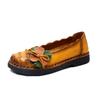 SOCOFY Bowknot Stitching Handmade Retro Original Flat Casual Shoes