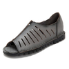 SOCOFY Peep Toe Breathable Vintage Soft Flat Sandals
