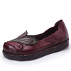 Socofy Phoenix Multi-Color Leather Soft Slip On Flat Loafers