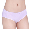 Soft Cotton Polka Dot Printing Mid Waist Breathable Elastic Panties For Women