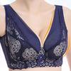 Soft Deep V Lace-trim Embroidery Breathable Thin Bras