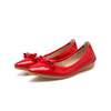 Soft Pointed Toe Bowknot Slip On Flat Egg Roll Ballet Folded Shoes
