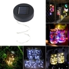 Solar Powered 2M 20LEDs Mason Jar Lid Fairy String Light Wire Lamp For Garden Decor