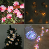 Solar Powered 4.19M 12 LEDs Orchid Flower String Light Garden Landscape Lamp Home Decor