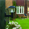 Solar Powered LED Wall Lights Outdoor Mount Landscape Garden Yard