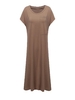 Solid Color Casual Loose Mini Dress
