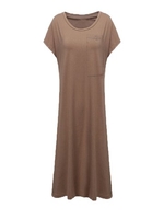 Solid Color Casual Loose Mini Dress