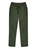 Solid Color Drawstring Elastic Comfy Casual Cotton Pants For Women