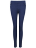 Solid Elastic Waist Pocket Slim Stretch Pencil Pants For Women