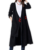 Solid Jacquard Irregular Hem Vintage Women Cardigan