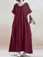 Solid Long Maxi Dress