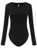 Solid Long Sleeve Bodycon Sexy Women Basic Jumpsuit