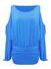 Solid Off Shoulder Ruffle Sexy Pencil Tops For Women