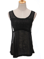 Solid Sexy Sleeveless O Neck Women Tank Tops