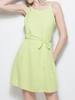 Solid Sexy Spaghetti Strap Sleeveless O Neck Women Dresses