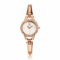 SOXY Luxury Watch Simple Alloy Rose Gold Rhinestone Women Watch