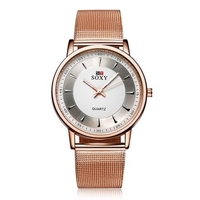 SOXY Watch Simple Rose Gold Alloy Luxury Women Watch