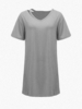 Split Pure Color Loose Cotton Casual Loose Mini Dress