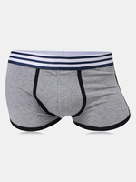 Sport Cotton Breathable Soft Mid Waist U Convex Pouch Boxers for Men